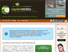 Tablet Screenshot of naptarletoltes.hu